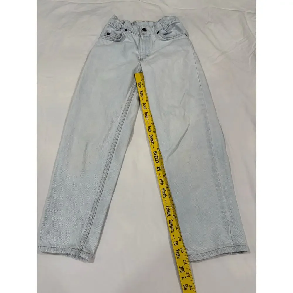 Vintage 90s 550 Levi’s Light Wash Denim Straight Leg Jeans Kids Size 9 Slim